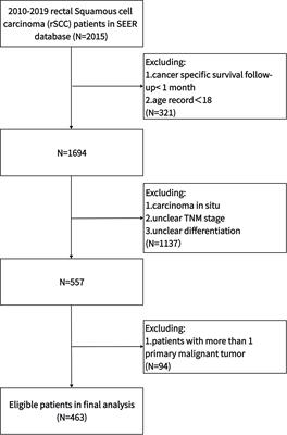 Treatment paradigm and prognostic factor analyses of rectal squamous cell carcinoma